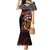 Cook Islands ANZAC Day Mermaid Dress Poppies With Sea Turtle LT14 Women Red - Polynesian Pride