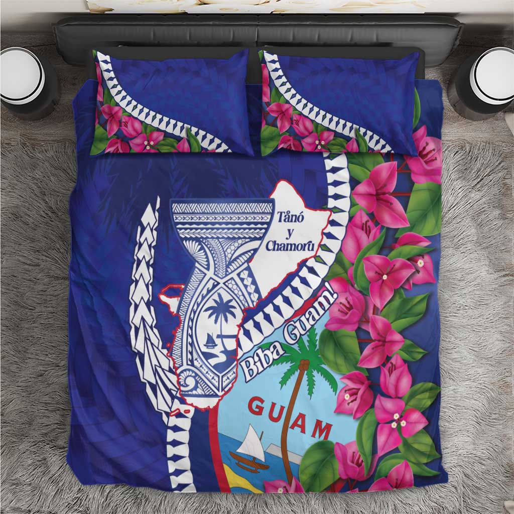 Biba Guam Liberation Day Bedding Set Tano y Chamoru Latte Stone Blue LT14 Blue - Polynesian Pride