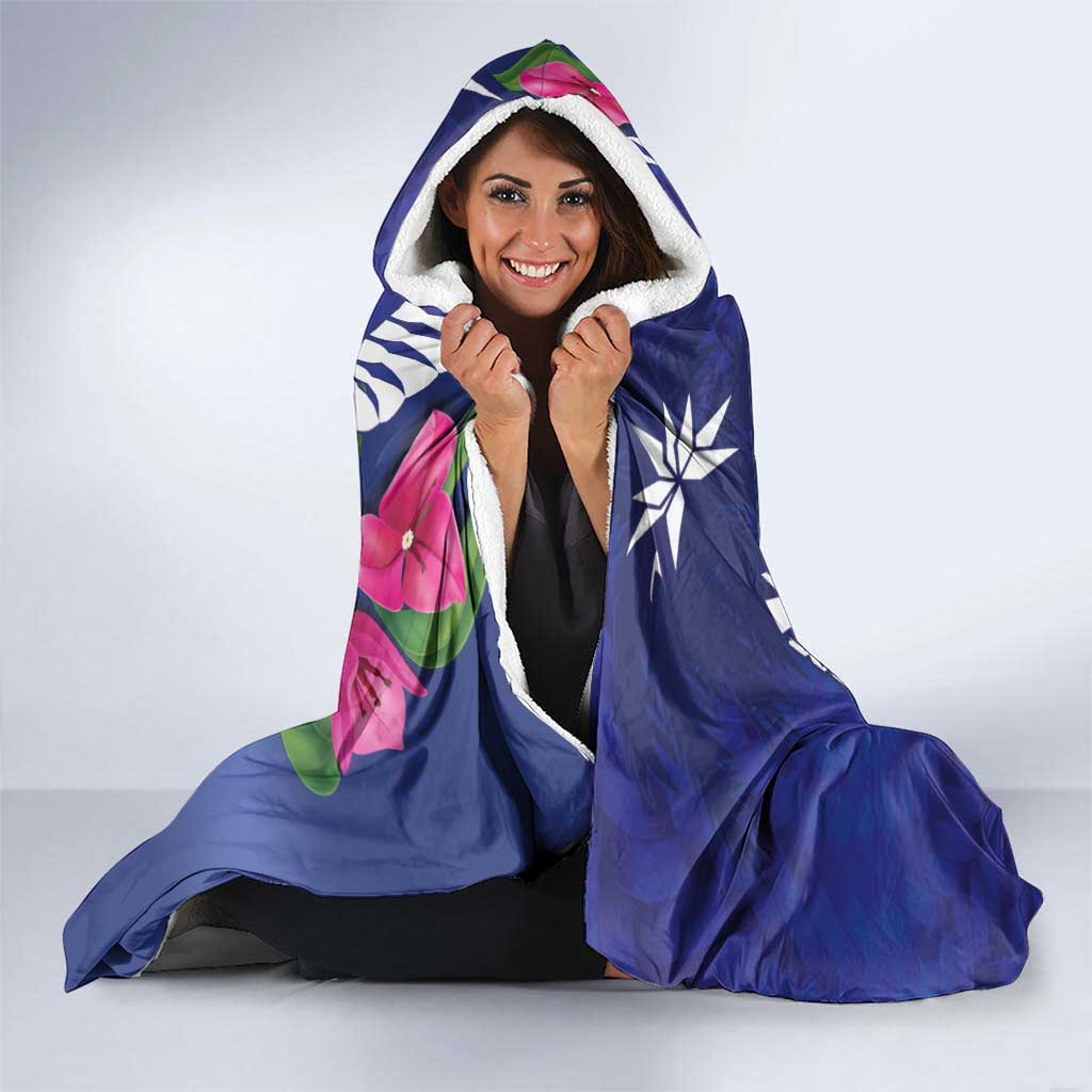 Biba Guam Liberation Day Hooded Blanket Tano y Chamoru Latte Stone Blue LT14 - Polynesian Pride