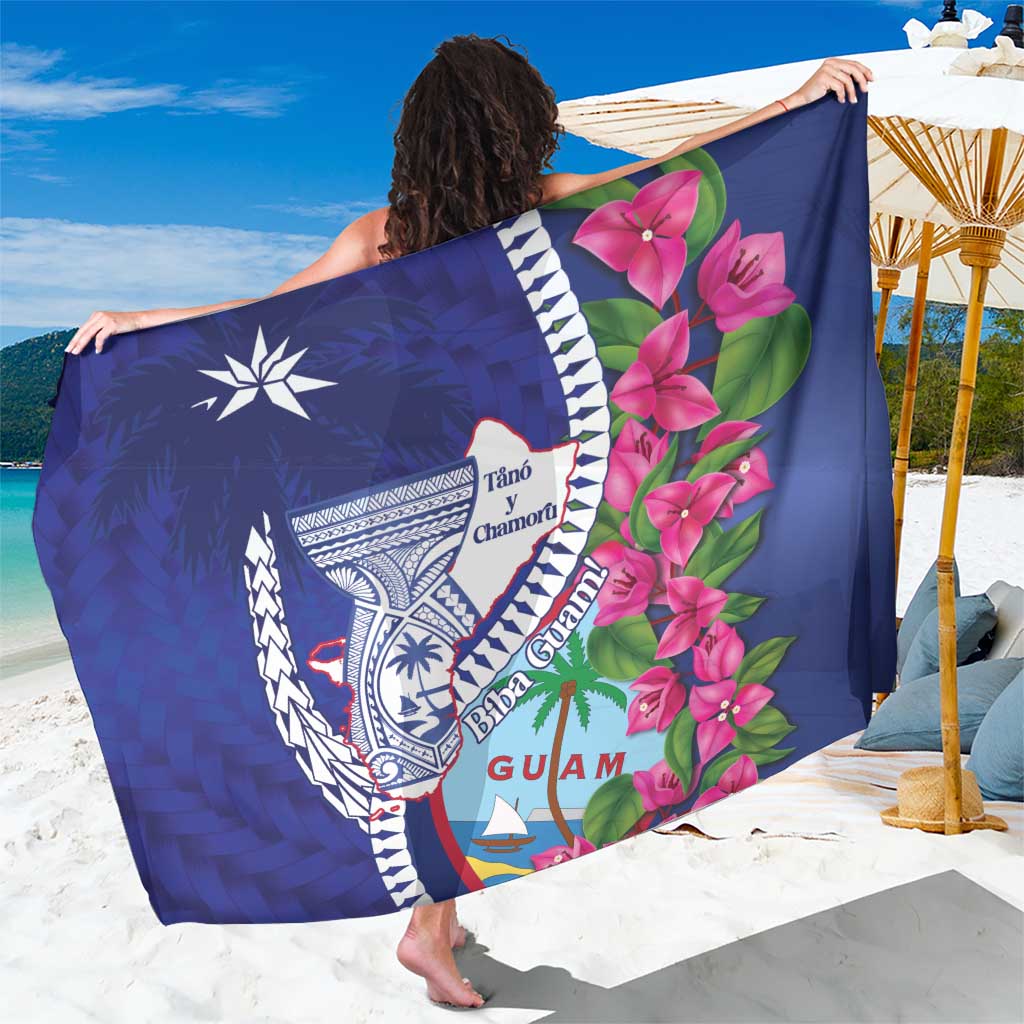 Biba Guam Liberation Day Sarong Tano y Chamoru Latte Stone Blue LT14 One Size 44 x 66 inches Blue - Polynesian Pride