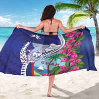 Biba Guam Liberation Day Sarong Tano y Chamoru Latte Stone Blue LT14 - Polynesian Pride