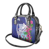 Biba Guam Liberation Day Shoulder Handbag Tano y Chamoru Latte Stone Blue LT14 - Polynesian Pride