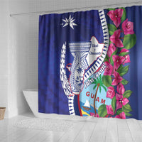 Biba Guam Liberation Day Shower Curtain Tano y Chamoru Latte Stone Blue LT14 - Polynesian Pride
