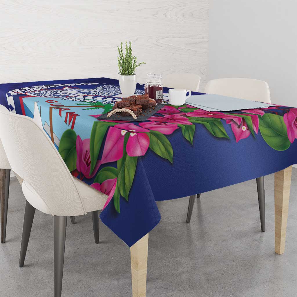 Biba Guam Liberation Day Tablecloth Tano y Chamoru Latte Stone Blue LT14 - Polynesian Pride