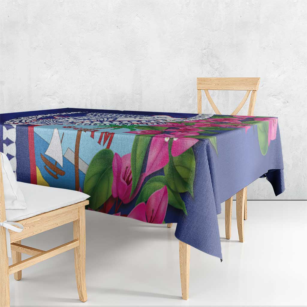 Biba Guam Liberation Day Tablecloth Tano y Chamoru Latte Stone Blue LT14 - Polynesian Pride