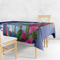 Biba Guam Liberation Day Tablecloth Tano y Chamoru Latte Stone Blue LT14 - Polynesian Pride
