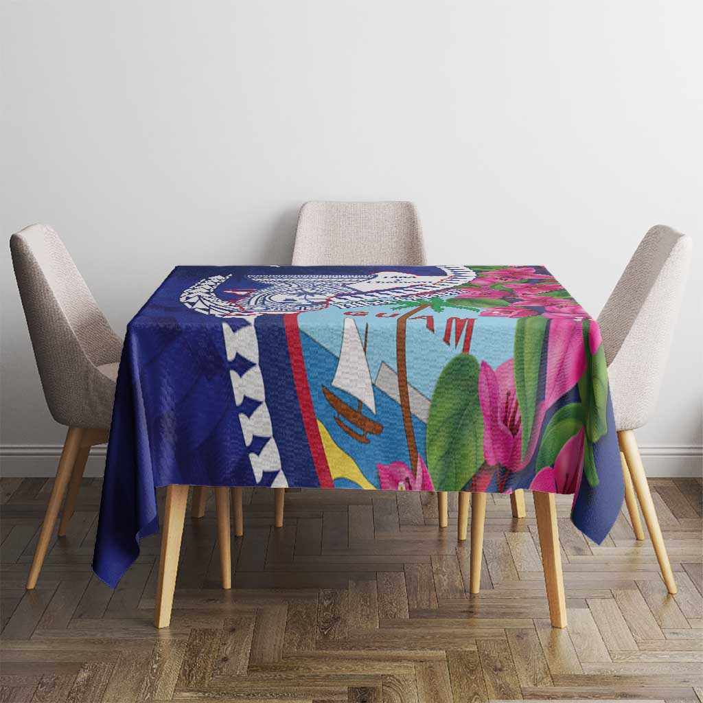 Biba Guam Liberation Day Tablecloth Tano y Chamoru Latte Stone Blue LT14 - Polynesian Pride