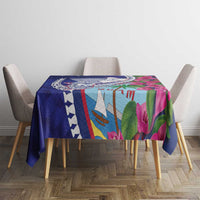 Biba Guam Liberation Day Tablecloth Tano y Chamoru Latte Stone Blue LT14 - Polynesian Pride