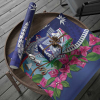 Biba Guam Liberation Day Wrapping Paper Tano y Chamoru Latte Stone Blue LT14 - Polynesian Pride
