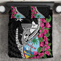 Biba Guam Liberation Day Bedding Set Tano y Chamoru Latte Stone Black LT14 Black - Polynesian Pride