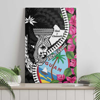 Biba Guam Liberation Day Canvas Wall Art Tano y Chamoru Latte Stone Black LT14 - Polynesian Pride