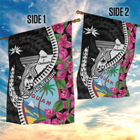 Biba Guam Liberation Day Garden Flag Tano y Chamoru Latte Stone Black LT14 - Polynesian Pride