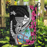 Biba Guam Liberation Day Garden Flag Tano y Chamoru Latte Stone Black LT14 Garden Flag Black - Polynesian Pride
