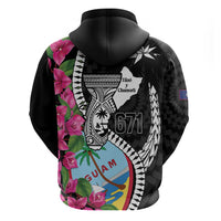 Biba Guam Liberation Day Hoodie Tano y Chamoru Latte Stone Black LT14 - Polynesian Pride