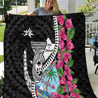 Biba Guam Liberation Day Quilt Tano y Chamoru Latte Stone Black LT14 Black - Polynesian Pride