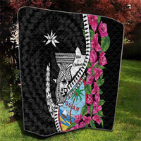 Biba Guam Liberation Day Quilt Tano y Chamoru Latte Stone Black LT14 - Polynesian Pride
