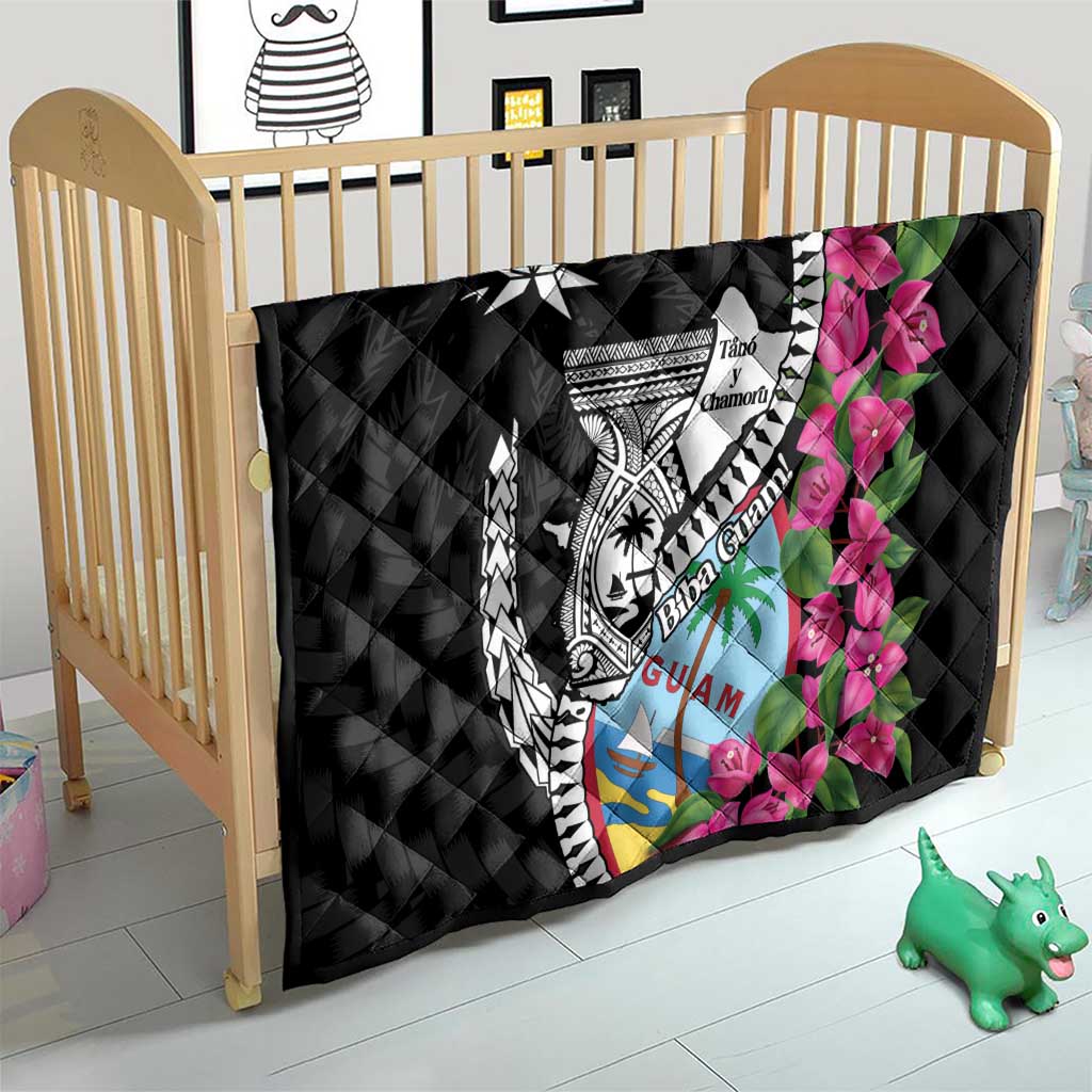 Biba Guam Liberation Day Quilt Tano y Chamoru Latte Stone Black LT14 - Polynesian Pride