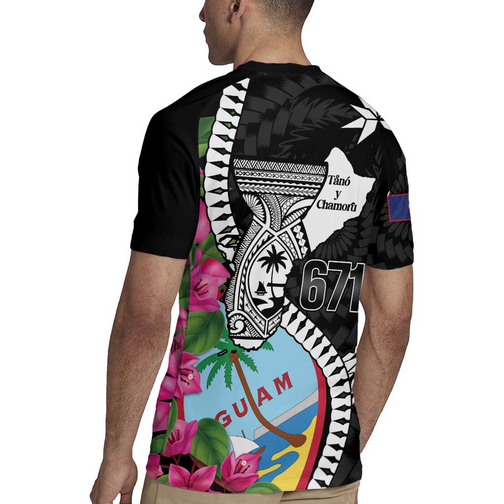 Biba Guam Liberation Day Rugby Jersey Tano y Chamoru Latte Stone Black LT14 - Polynesian Pride