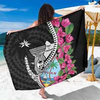 Biba Guam Liberation Day Sarong Tano y Chamoru Latte Stone Black LT14 One Size 44 x 66 inches Black - Polynesian Pride