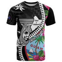 Biba Guam Liberation Day T Shirt Tano y Chamoru Latte Stone Black LT14 Black - Polynesian Pride