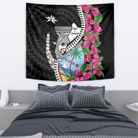 Biba Guam Liberation Day Tapestry Tano y Chamoru Latte Stone Black LT14 - Polynesian Pride