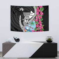 Biba Guam Liberation Day Tapestry Tano y Chamoru Latte Stone Black LT14 - Polynesian Pride