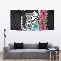 Biba Guam Liberation Day Tapestry Tano y Chamoru Latte Stone Black LT14 - Polynesian Pride