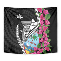 Biba Guam Liberation Day Tapestry Tano y Chamoru Latte Stone Black LT14 - Polynesian Pride