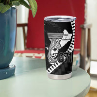 Biba Guam Liberation Day Tumbler Cup Tano y Chamoru Latte Stone Black LT14 - Polynesian Pride