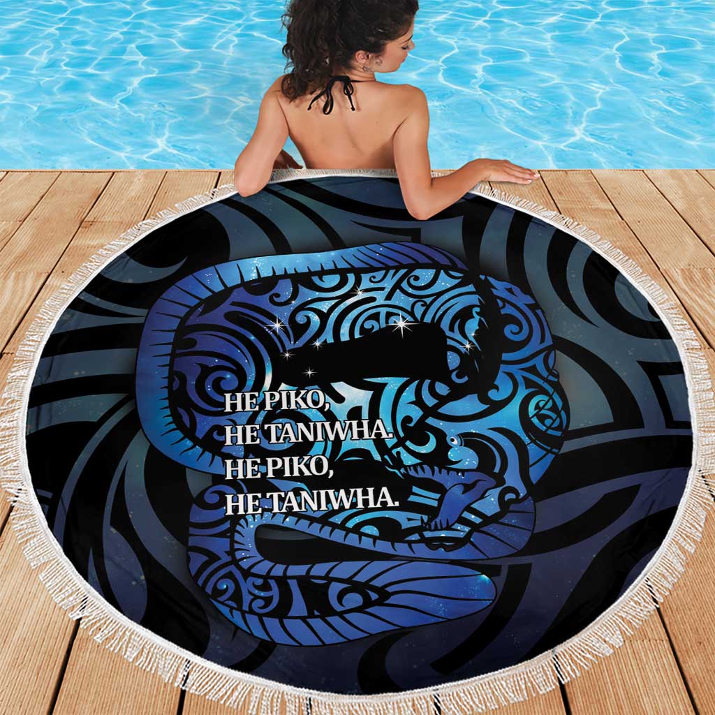 Tuna Eel New Zealand Matariki Beach Blanket He Piko He Taniwha Maori Pattern LT14 - Polynesian Pride