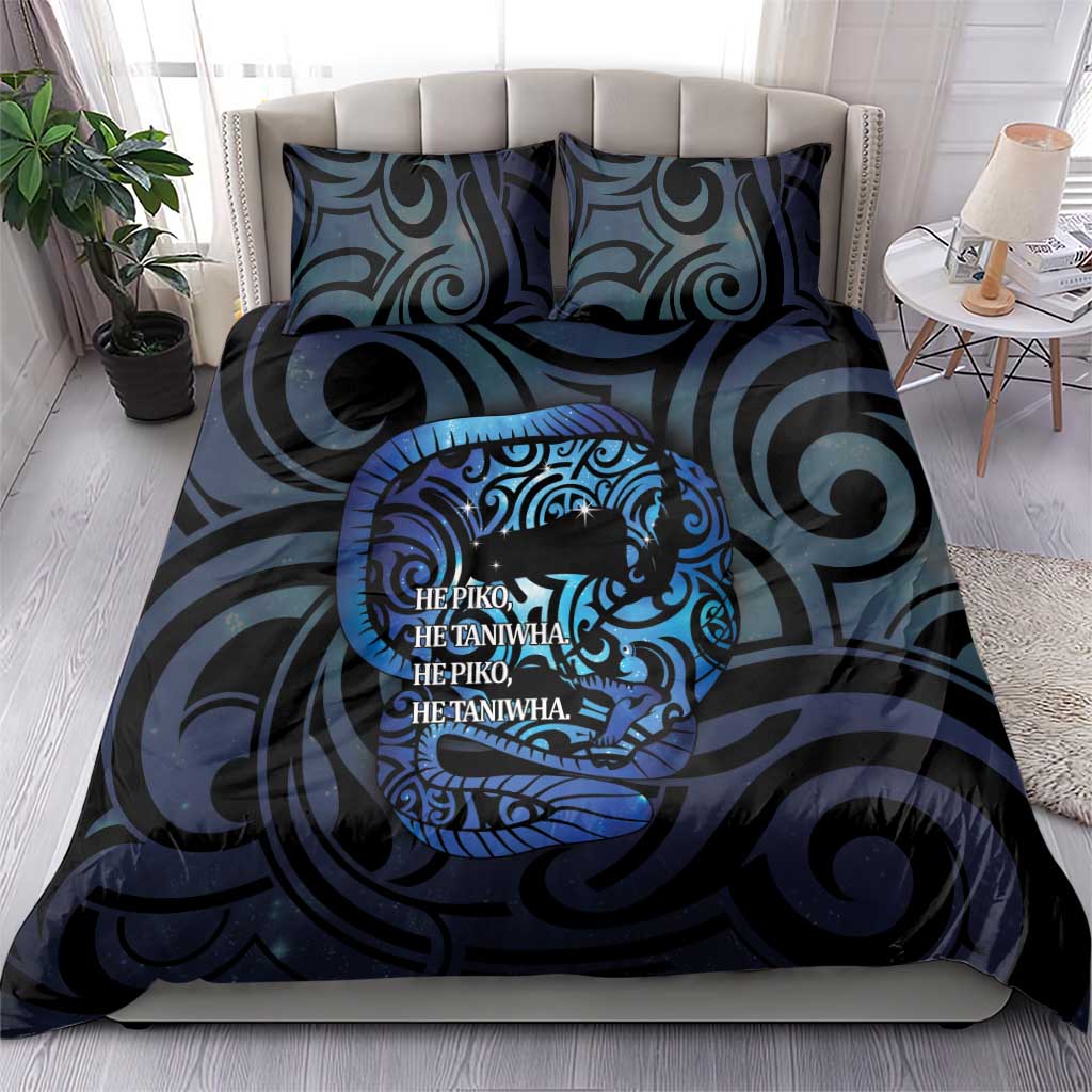 Tuna Eel New Zealand Matariki Bedding Set He Piko He Taniwha Maori Pattern LT14 - Polynesian Pride