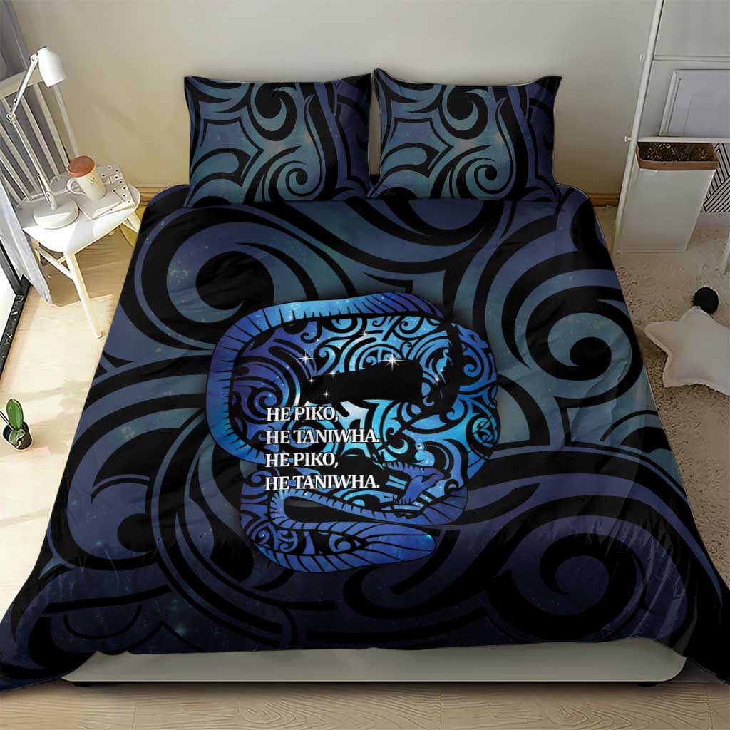 Tuna Eel New Zealand Matariki Bedding Set He Piko He Taniwha Maori Pattern LT14 - Polynesian Pride