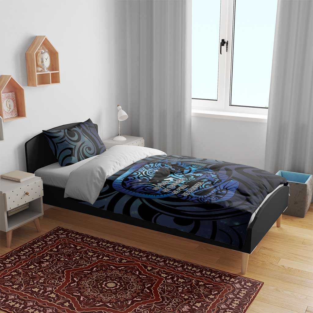 Tuna Eel New Zealand Matariki Bedding Set He Piko He Taniwha Maori Pattern LT14 - Polynesian Pride