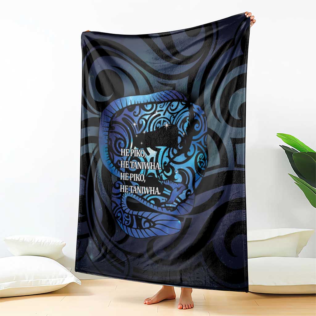 Tuna Eel New Zealand Matariki Blanket He Piko He Taniwha Maori Pattern LT14 - Polynesian Pride