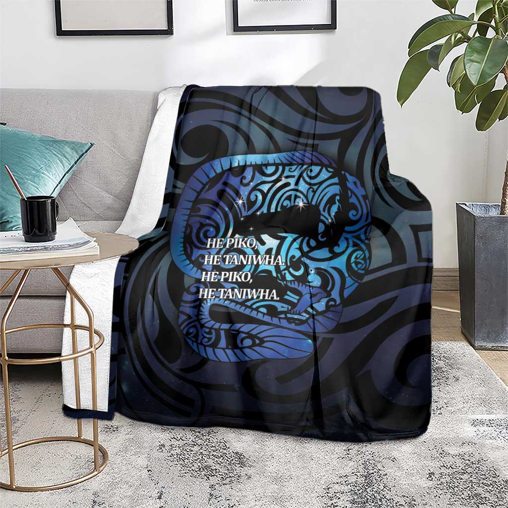 Tuna Eel New Zealand Matariki Blanket He Piko He Taniwha Maori Pattern LT14 - Polynesian Pride