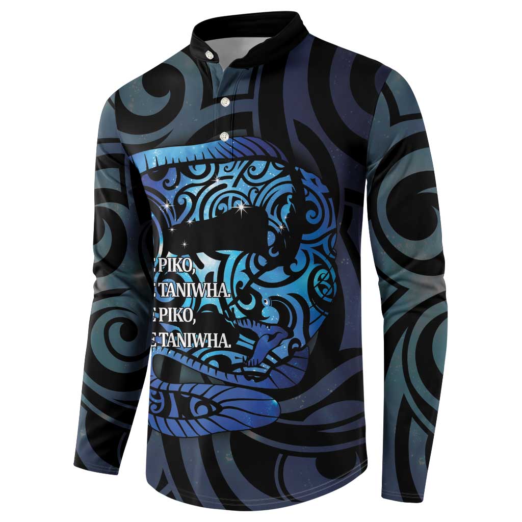 Tuna Eel New Zealand Matariki Button Sweatshirt He Piko He Taniwha Maori Pattern LT14 - Polynesian Pride