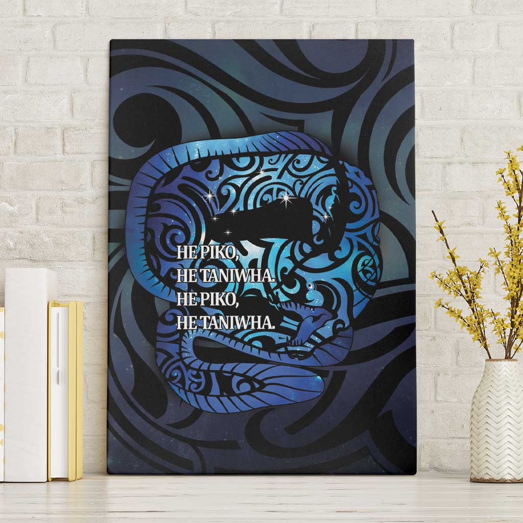 Tuna Eel New Zealand Matariki Canvas Wall Art He Piko He Taniwha Maori Pattern LT14 Without Frame Purple - Polynesian Pride