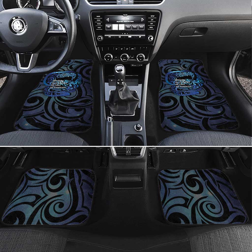 Tuna Eel New Zealand Matariki Car Mats He Piko He Taniwha Maori Pattern LT14 Set 4pcs Purple - Polynesian Pride