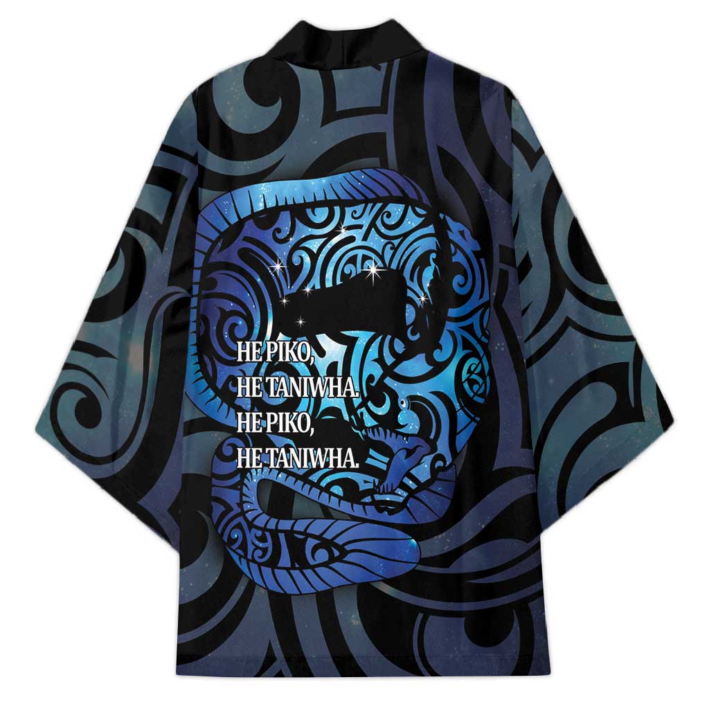 Tuna Eel New Zealand Matariki Kimono He Piko He Taniwha Maori Pattern LT14 - Polynesian Pride