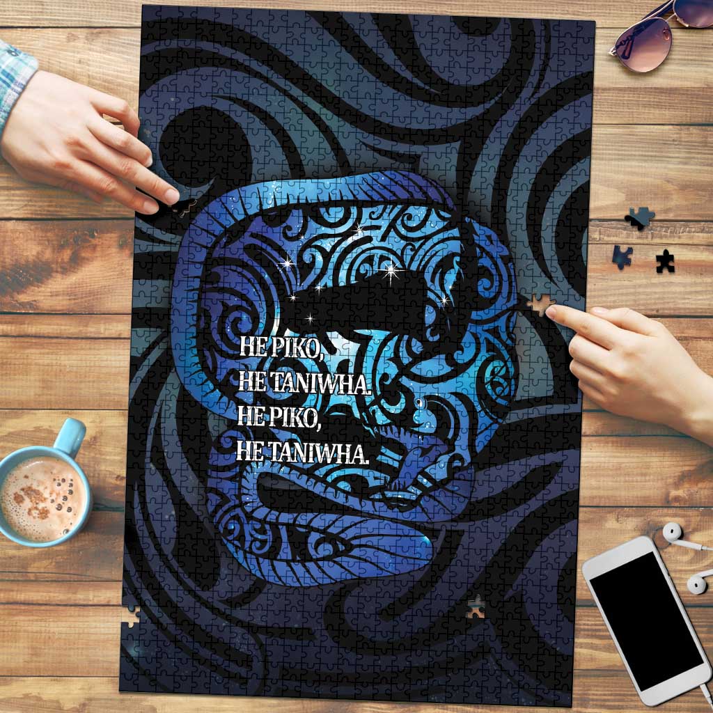 Tuna Eel New Zealand Matariki Puzzle He Piko He Taniwha Maori Pattern LT14 Purple - Polynesian Pride