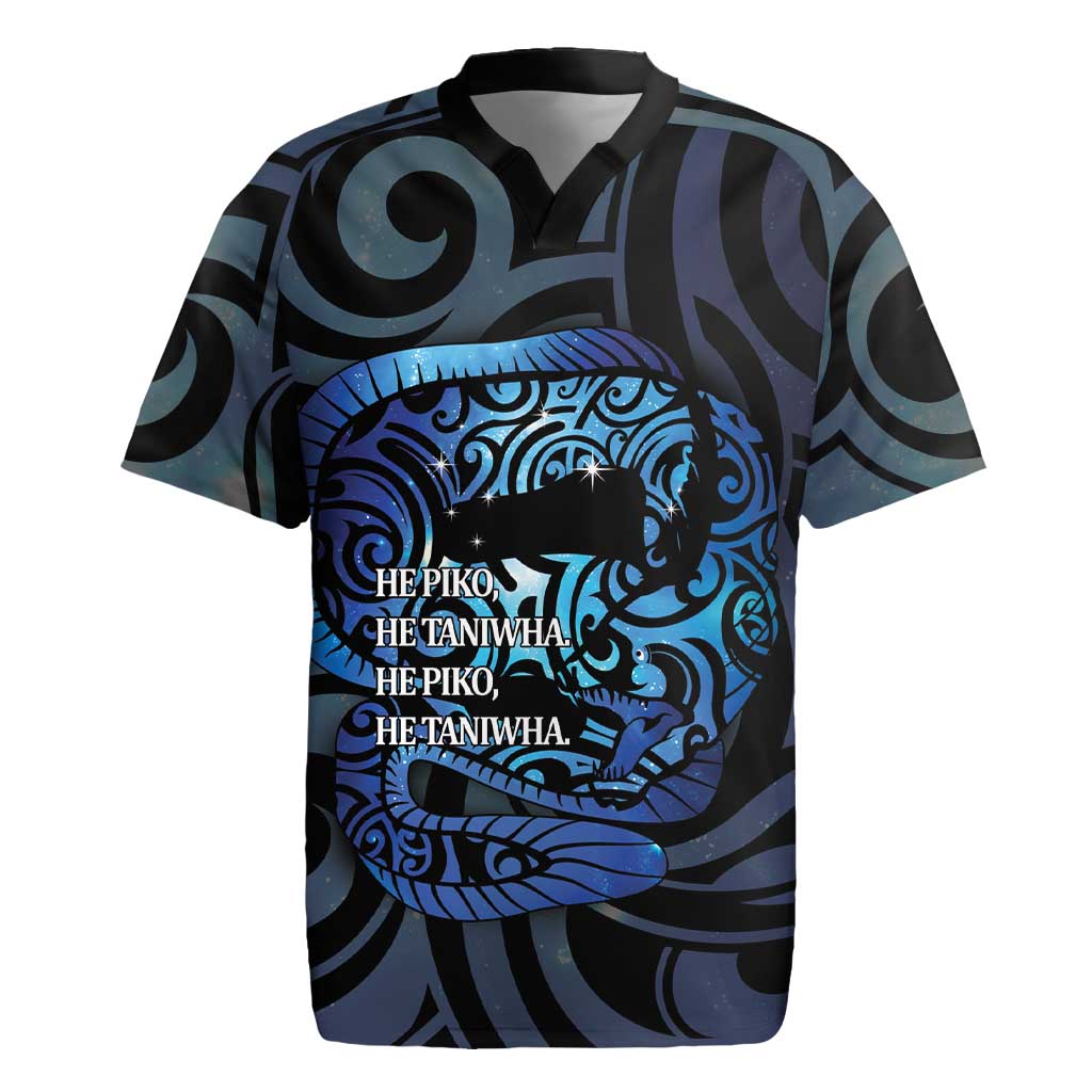 Tuna Eel New Zealand Matariki Rugby Jersey He Piko He Taniwha Maori Pattern LT14 Purple - Polynesian Pride