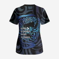 Tuna Eel New Zealand Matariki Scrub Top He Piko He Taniwha Maori Pattern LT14 - Polynesian Pride