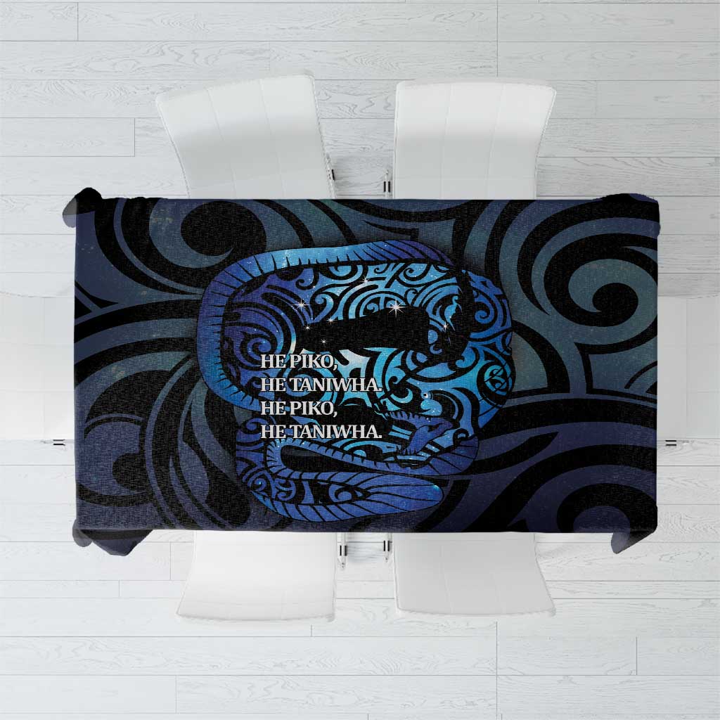 Tuna Eel New Zealand Matariki Tablecloth He Piko He Taniwha Maori Pattern LT14 Purple - Polynesian Pride