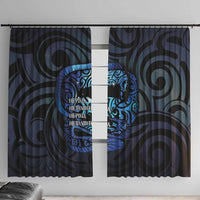 Tuna Eel New Zealand Matariki Window Curtain He Piko He Taniwha Maori Pattern LT14 With Hooks Purple - Polynesian Pride