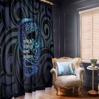 Tuna Eel New Zealand Matariki Window Curtain He Piko He Taniwha Maori Pattern LT14 - Polynesian Pride