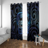 Tuna Eel New Zealand Matariki Window Curtain He Piko He Taniwha Maori Pattern LT14 With Grommets Purple - Polynesian Pride