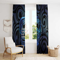 Tuna Eel New Zealand Matariki Window Curtain He Piko He Taniwha Maori Pattern LT14 - Polynesian Pride