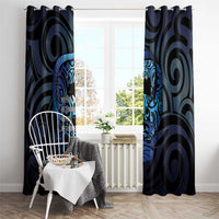 Tuna Eel New Zealand Matariki Window Curtain He Piko He Taniwha Maori Pattern LT14 - Polynesian Pride