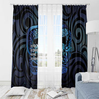 Tuna Eel New Zealand Matariki Window Curtain He Piko He Taniwha Maori Pattern LT14 - Polynesian Pride