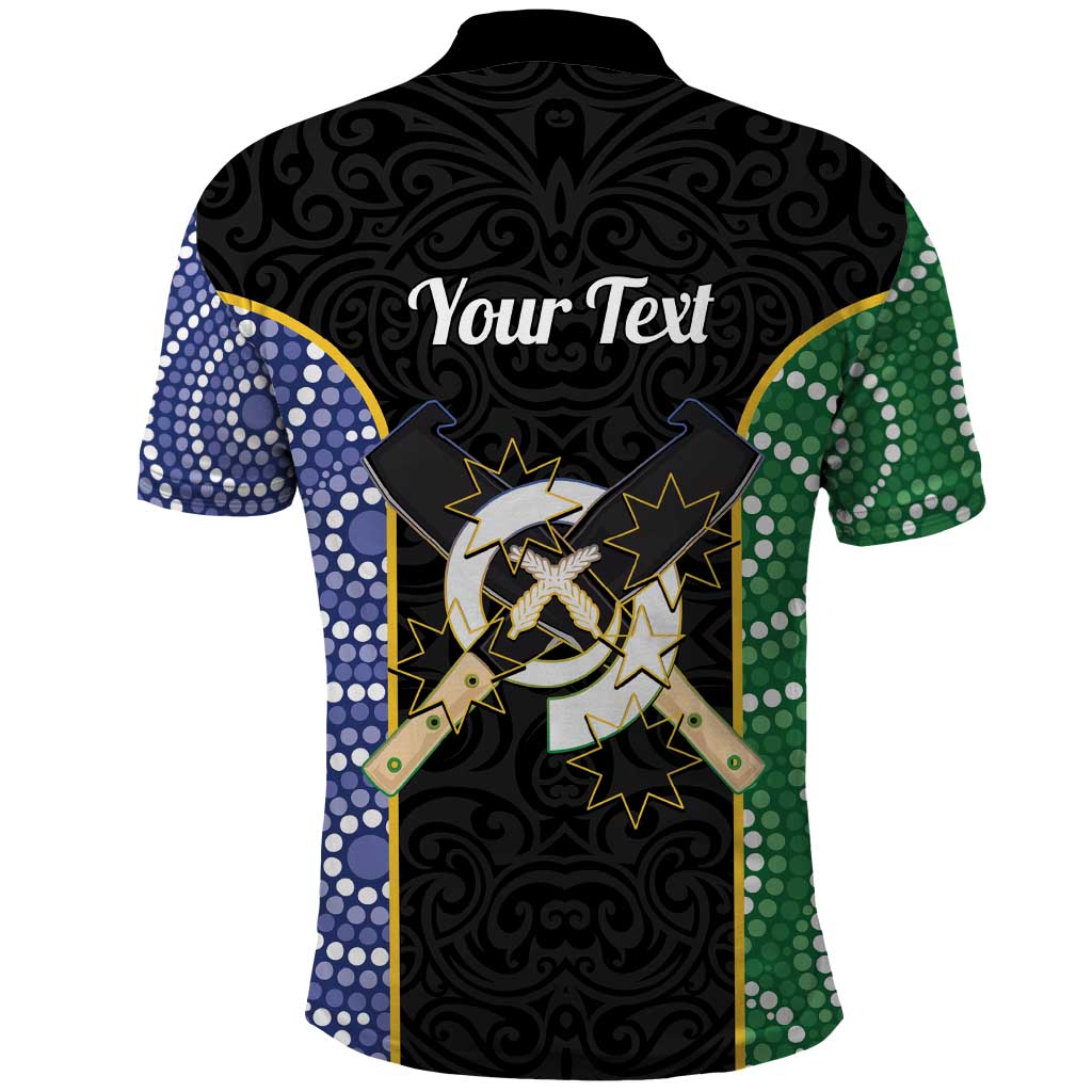 Personalised South Sea Islanders National Recognition Day Polo Shirt Australia Aboriginal Vanuatu Pig Tusk LT14 - Polynesian Pride